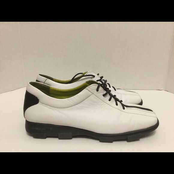 Donald J Pliner Sport Square Toe Leather Sneakers - Picture 1 of 8
